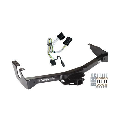 2001-2003 Dodge Ram 2500 Van Except w/Factory Step Bumper Draw-tite Class 4 Trailer Hitch, 2 Inch Square Receiver Bundle w/ Plug-n-Play T-One Wiring Harness