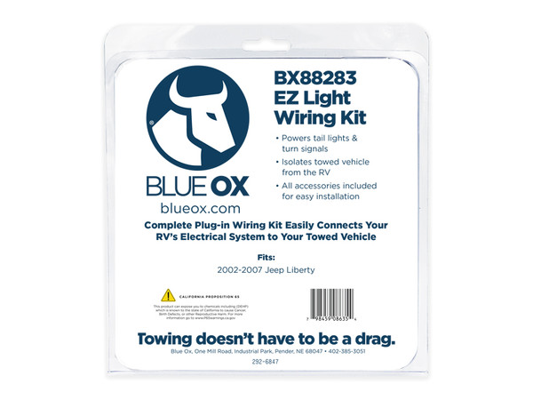 BlueOx EZ Light Wiring Harness Kit For Select LIBERTY BX88283 - Blue Ox