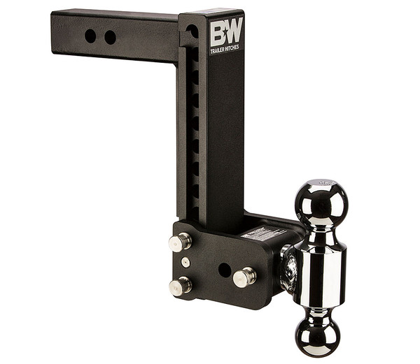 B&W 10K 9" Drop 3.5" Rise (2-5/16", 2" Balls) Adjustable Ball Mount Hitch For 2" Recievers  TS10043B - B&W Trailer Hitches