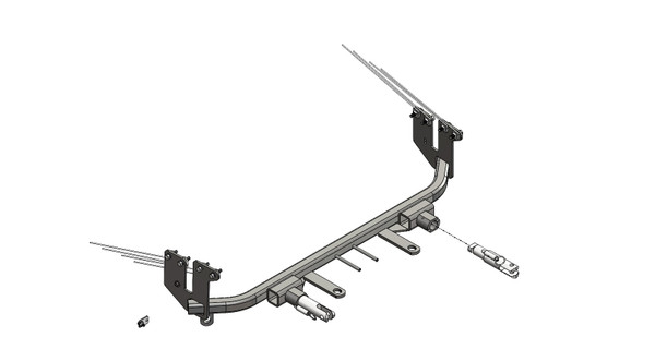 BlueOx Tow Bar Base Plate, Front Mount, RV Flat Towing for Select, HONDA HRV - Blue Ox