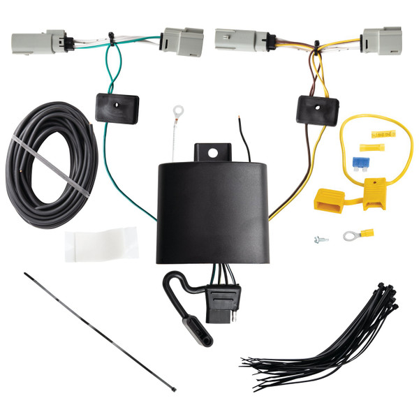 2021-2024 Ford Bronco Except w/LED TaillightsDraw-Tite Class 3 Trailer Hitch, 2 Inch Square Receiver Bundle w/ Plug-n-Play T-One Wiring Harness