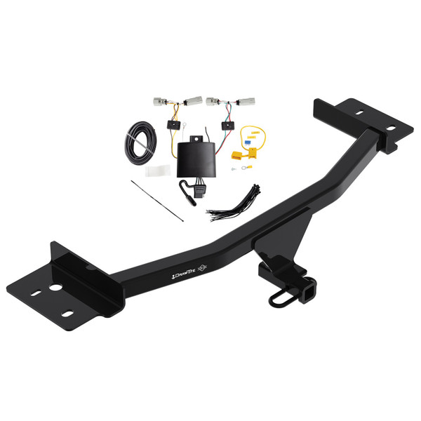 2020-2023 Lincoln Aviator Draw-tite Class 2 Trailer Hitch, 1-1/4 Inch Square Receiver Bundle w/ Plug-n-Play T-One Wiring Harness - Draw-tite