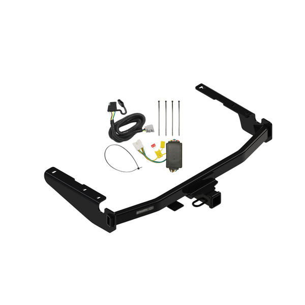 2018-2021 Lexus RX350L Except w/Twin-Tip Exhaust Draw-tite Class 3 Trailer Hitch, 2 Inch Square Receiver Bundle w/ Plug-n-Play T-One Wiring Harness - Draw-tite