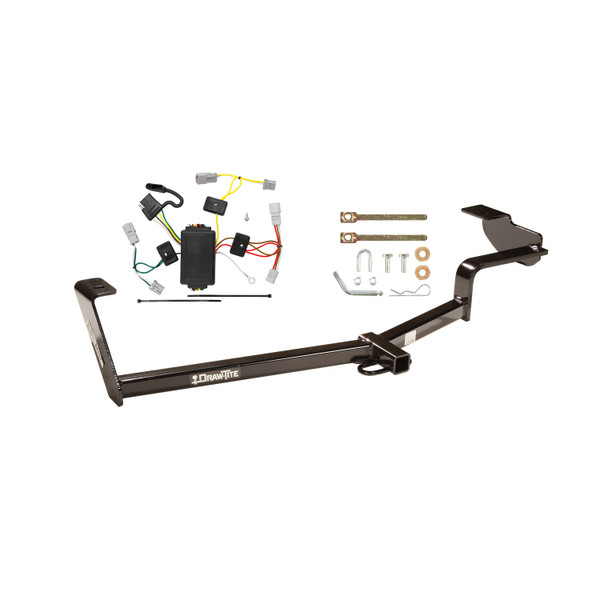 2006-2015 Honda Civic Coupe, Except Si Draw-tite Class 1 Trailer Hitch, 1-1/4 Inch Square Receiver Bundle w/ Plug-n-Play T-One Wiring Harness - Draw-tite