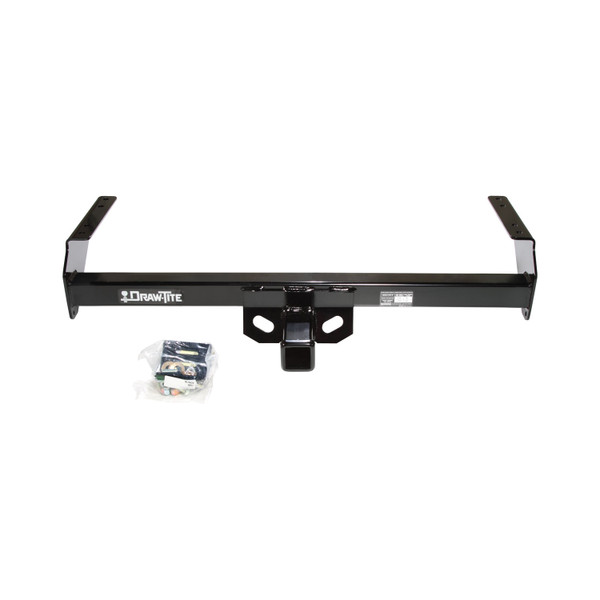 1998-2004 Nissan Frontier Draw-tite Class 3 Trailer Hitch, 2 Inch Square Receiver Bundle w/ Plug-n-Play T-One Wiring Harness