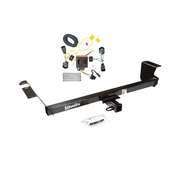 2011-2016 Chrysler Town & Country Draw-tite Class 3 Trailer Hitch, 2 Inch Square Receiver Bundle w/ Plug-n-Play T-One Wiring Harness - Draw-tite