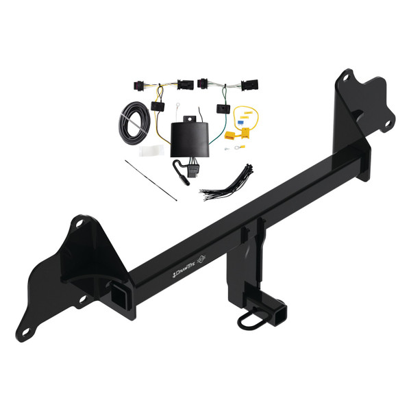 2020-2023 Tesla 3 Draw-tite Class 1 Trailer Hitch, 1-1/4 Inch Square Receiver Bundle w/ Plug-n-Play T-One Wiring Harness - Draw-tite