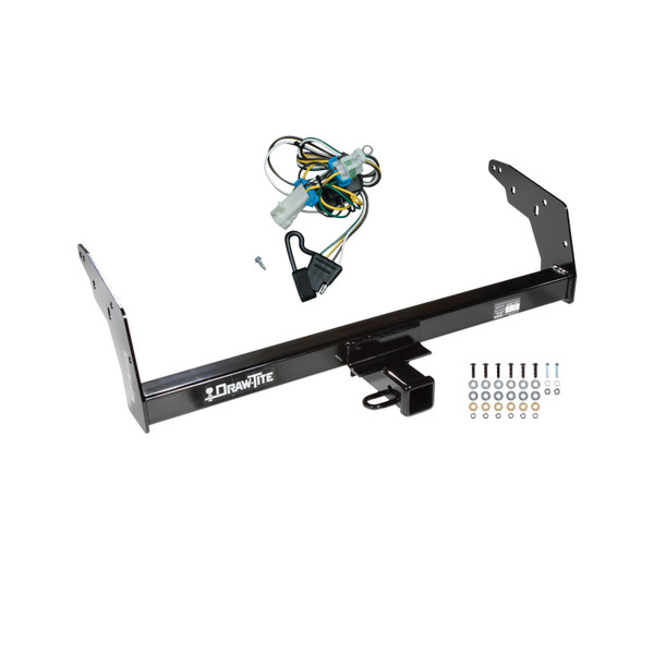 1998-2004 Chevrolet S10 Draw-tite Class 3 Trailer Hitch, 2 Inch Square Receiver Bundle w/ Plug-n-Play T-One Wiring Harness - Draw-tite