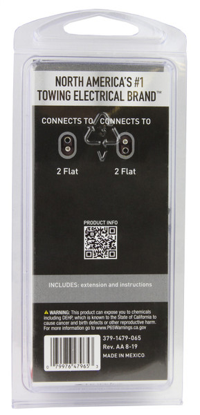 Hopkins 2-Pole Flat Connector Set 47965