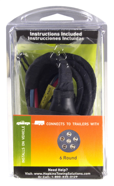 Hopkins 4-Flat To 6-Round Connector 47155