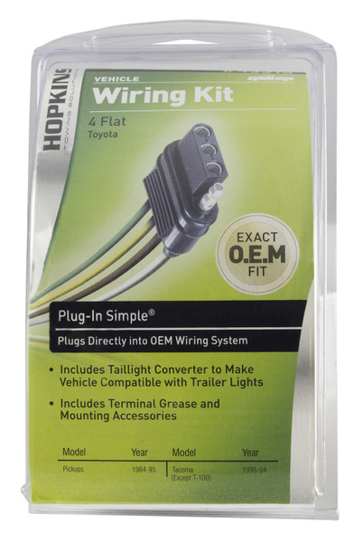 Hopkins Plug-In Simple Vehicle To Trailer Wiring Harness 43315