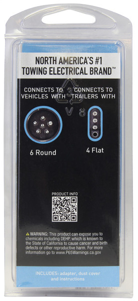 Hopkins LED Test 6-Round To 4-Flat Adapter 47325