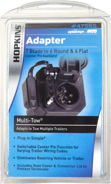 Hopkins Multi-Tow 7-Blade To 6-Round And 4-Flat Adapter 47565