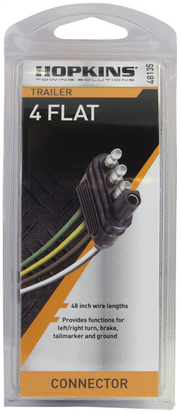 Hopkins 4-Wire Flat Trailer End Connector 48135
