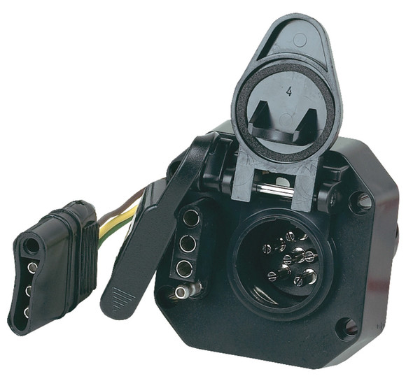 Hopkins Multi-Tow 4-Flat To 6-Round And 4-Flat Connector 47175