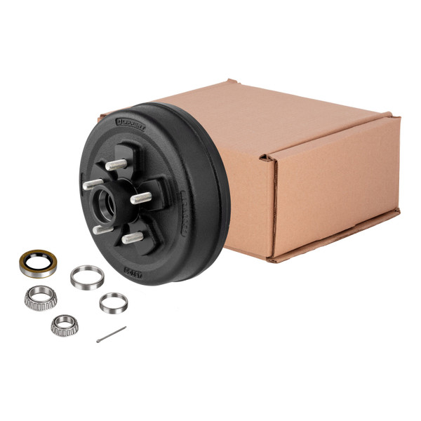 Lippert 10" Brake Drum Hub for 3,500-lb. Axle - 5 on 4.5", 1/2" Stud (with Bearing Cone) 814210 - Lippert