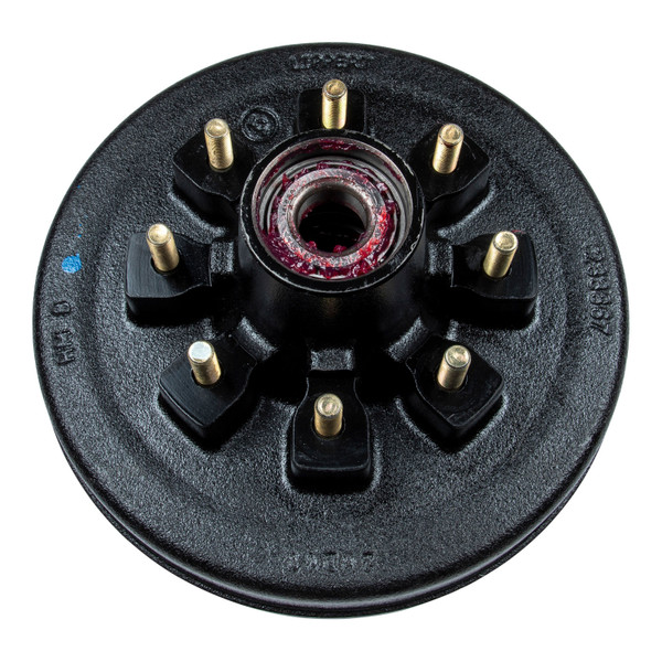 Lippert 12" RV Brake Drum Hub for 7,000-lb Axle - 8 on 6.5", 1/2" Stud (Fully Assembled) 814203 - Lippert