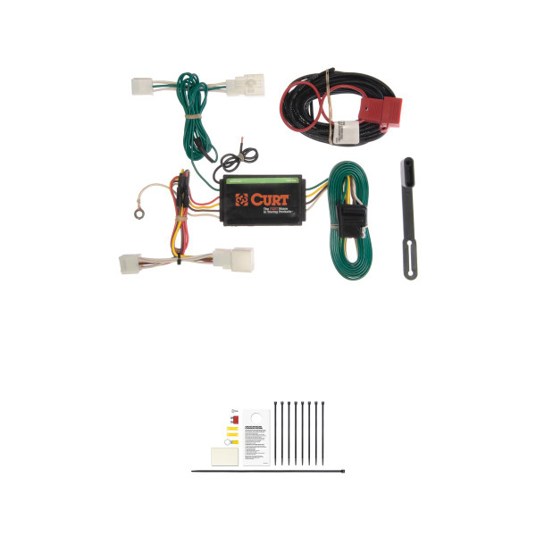 CURT 56142 Vehicle-Side Custom 4-Pin Trailer Wiring Harness, Fits Select Lexus IS F, IS200t, IS250, IS300, IS350 - CURT