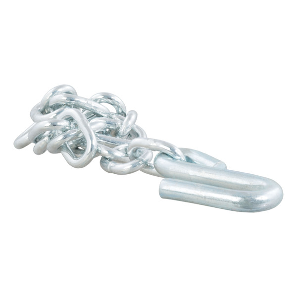 CURT 80300 27-Inch Trailer Safety Chain with 17/32-In S-Hook, 7,000 lbs Break Strength - CURT