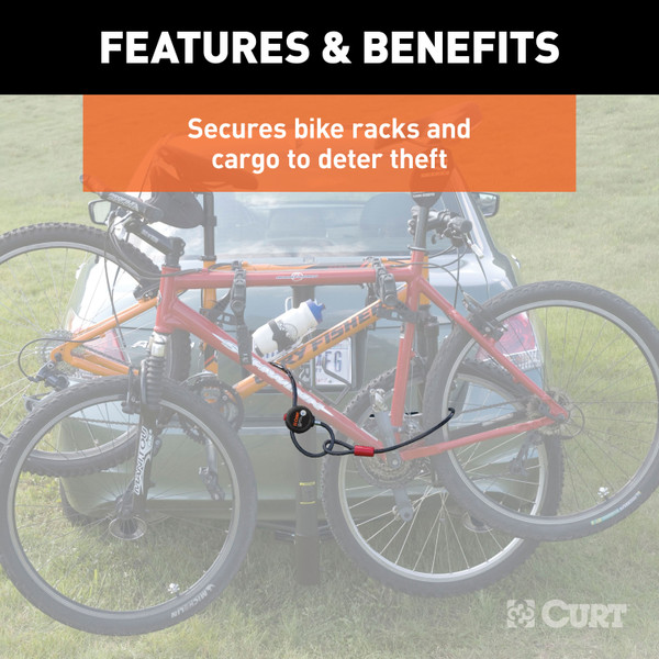 CURT 23666 6-Foot Bike Cable Lock