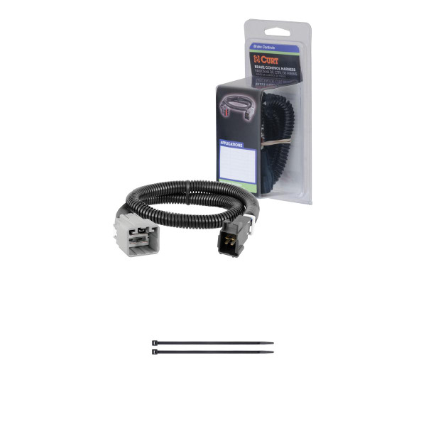 CURT 51373 Quick Plug Electric Trailer Brake Controller Wiring Harness, Select Ford F-250, F-350, F-450, F-550 Super Duty - CURT