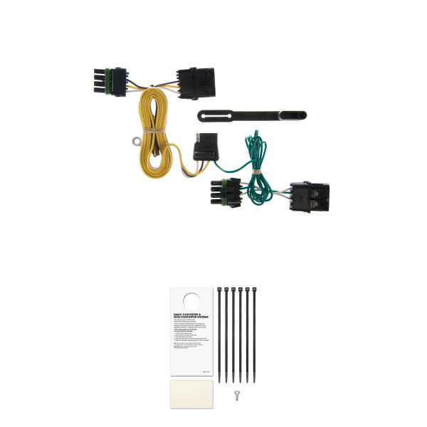 CURT 55356 Vehicle-Side Custom 4-Pin Trailer Wiring Harness, Fits Select Jeep Wrangler TJ - CURT