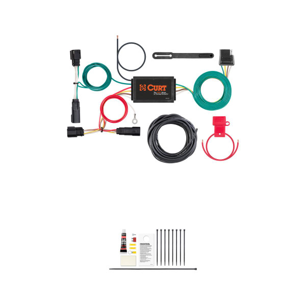 CURT 56320 Vehicle-Side Custom 4-Pin Trailer Wiring Harness, Fits Select Ford Escape - CURT