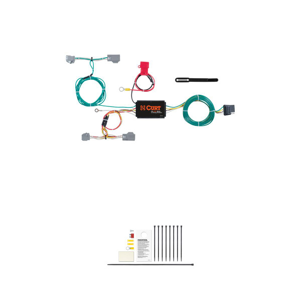 CURT 56285 Vehicle-Side Custom 4-Pin Trailer Wiring Harness, Fits Select Volvo XC90 - CURT