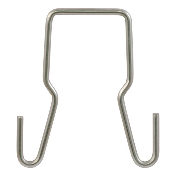 CURT 45807 Trailer Safety Chain Holder Bracket for 2-inch Shank, Clip-On Stainless Steel Hanger Hooks - CURT