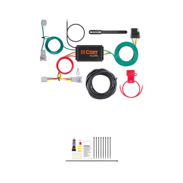 CURT 56368 Vehicle-Side Custom 4-Pin Trailer Wiring Harness, Fits Select Subaru Impreza - CURT