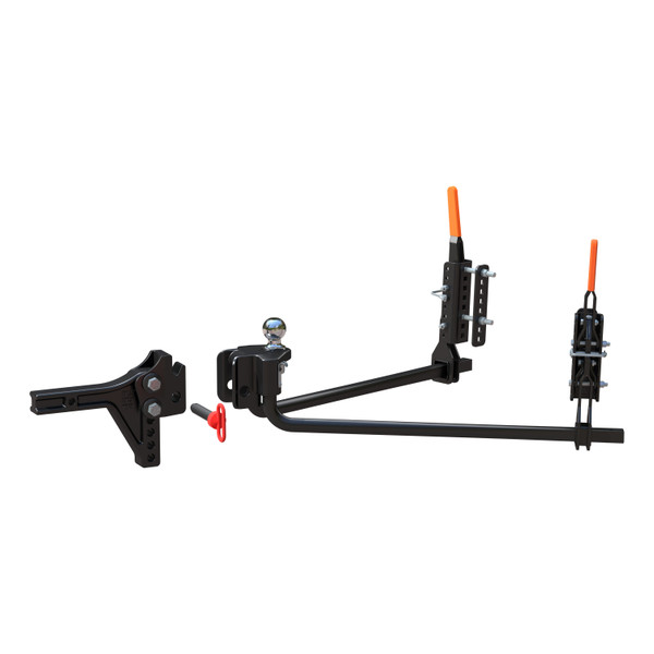 CURT TruTrack 2P Trailer-Mounted Weight Distribution Hitch, 8-10K 17510 - CURT