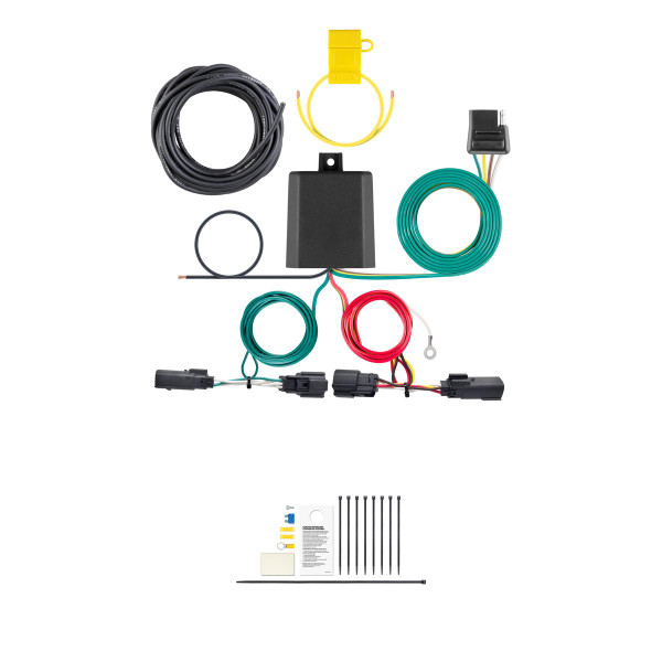 CURT 56436 Vehicle-Side Custom 4-Pin Trailer Wiring Harness, Fits Select Ford Edge - CURT