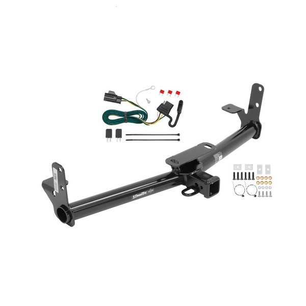 2007-2009 Chevrolet Equinox Draw-tite Class 3 Trailer Hitch, 2 Inch Square Receiver Bundle w/ Plug-n-Play T-One Wiring Harness - Draw-tite