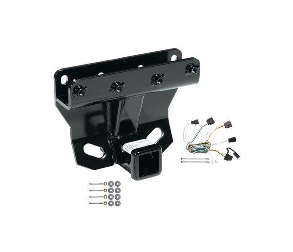 2007-2010 Jeep Grand Cherokee Except SRT-8 Draw-tite Class 3 Trailer Hitch, 2 Inch Square Receiver Bundle w/ Plug-n-Play T-One Wiring Harness - Draw-tite
