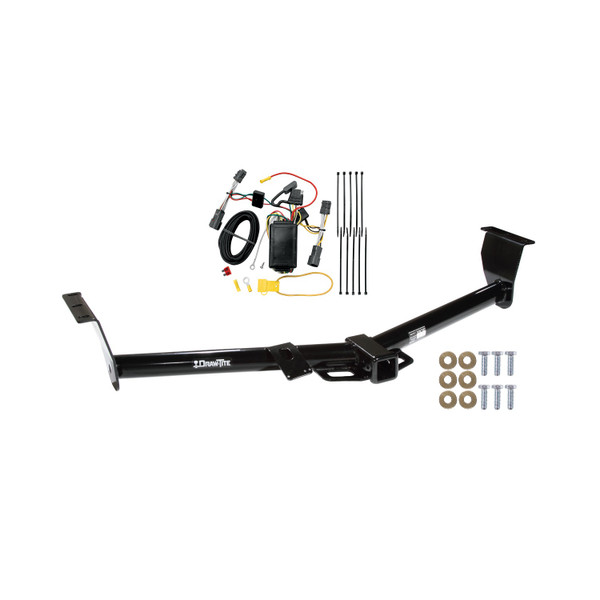 2007-2009 Hyundai Entourage Draw-tite Class 3 Trailer Hitch, 2 Inch Square Receiver Bundle w/ Plug-n-Play T-One Wiring Harness - Draw-tite
