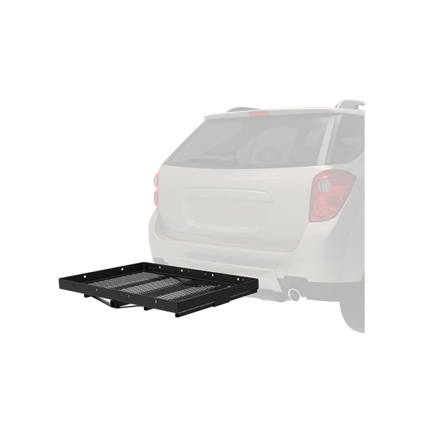 Reese Towpower Solo Hitch Mount Cargo Carrier, 48 Inch x 32 Inch, 2 Inch Receiver, 400 lbs. Capacity