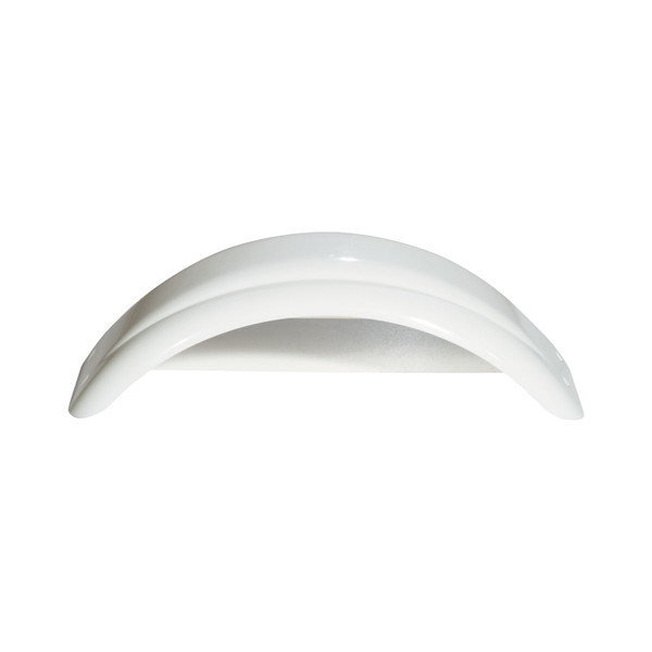Set of 2, Fulton 8-12 in.No Step White Trailer Fender 008540