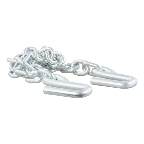 CURT 80301 48-Inch Trailer Safety Chain with 17/32-In S-Hooks, 7,000 lbs Break Strength - CURT