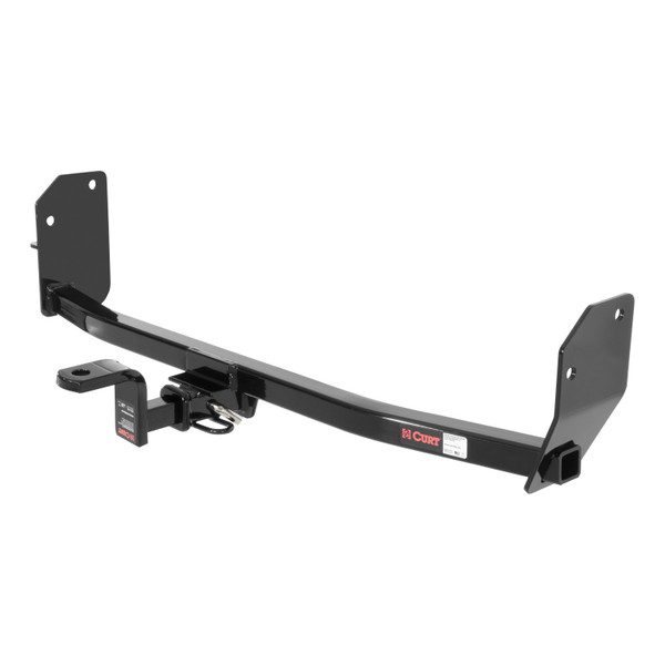 CURT 113123 Class 1 Trailer Hitch with Ball Mount, 1-1/4-In Receiver, Fits Select Ford Mustang - CURT
