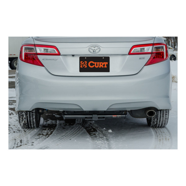 CURT 121073 Class 2 Trailer Hitch with Ball Mount, 1-1/4-In Receiver, Fits Select Toyota Avalon, Camry