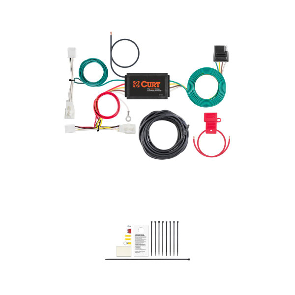 CURT 56430 Vehicle-Side Custom 4-Pin Trailer Wiring Harness, Fits Select Lexus ES300h, ES350 - CURT