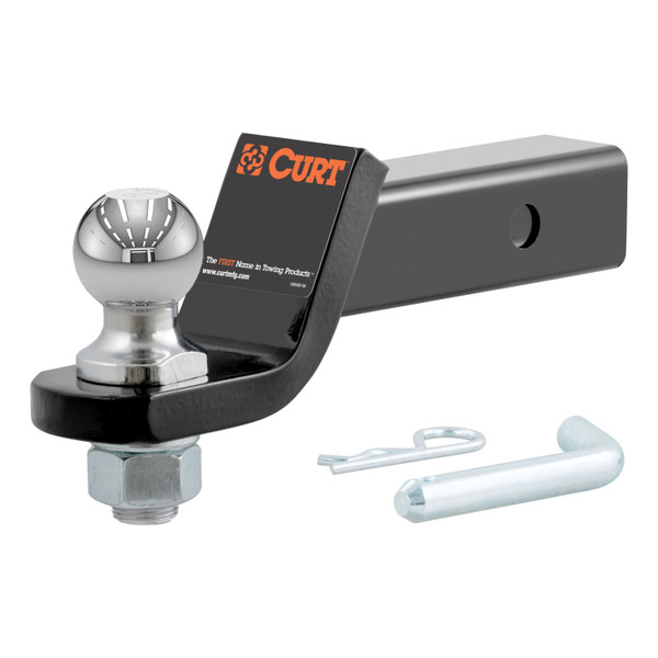 CURT Loaded Ball Mount with 1-7/8" Ball, Imported (2" Shank, 3,500 lbss., 2" Drop) 45834 - CURT
