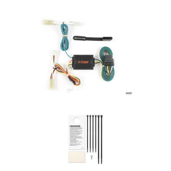 CURT 56002 Vehicle-Side Custom 4-Pin Trailer Wiring Harness, Fits Select Suzuki Grand Vitara, SX4 - CURT