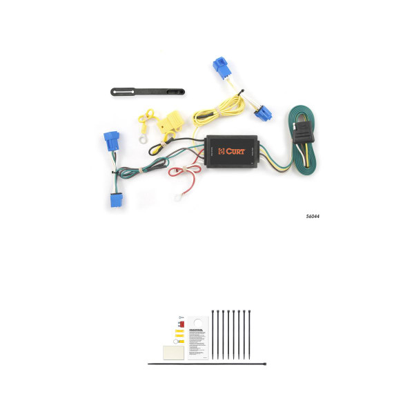 CURT 56044 Vehicle-Side Custom 4-Pin Trailer Wiring Harness, Fits Select Cadillac CTS Sedan, Coupe - CURT