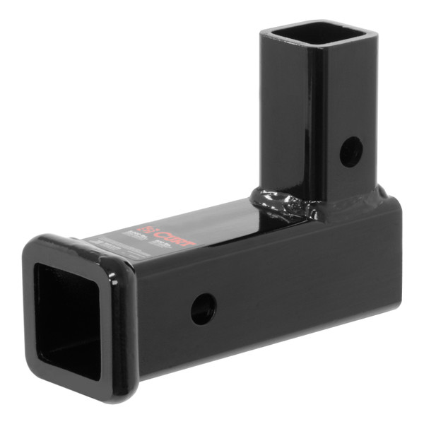 CURT 45013 Vertical Receiver Trailer Hitch Adapter, 2-Inch, 5,000 lbs, 2-7/16-In Rise - CURT