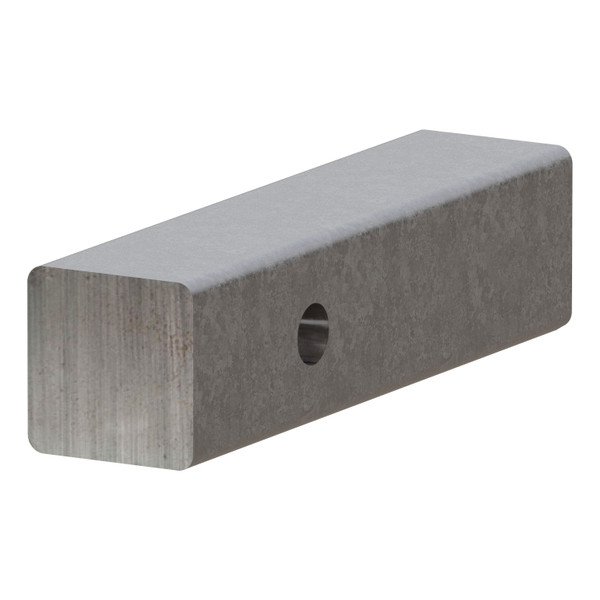 CURT 49537 2-Inch x 8-Inch Weld-On Raw Steel Trailer Hitch Bar Shank - CURT