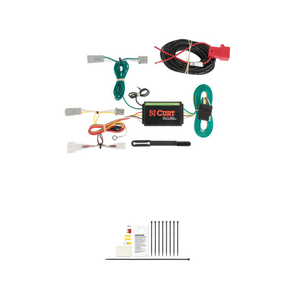 CURT 56173 Vehicle-Side Custom 4-Pin Trailer Wiring Harness, Fits Select Honda Accord with LED Taillights - CURT