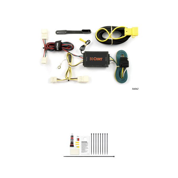 CURT 56062 Vehicle-Side Custom 4-Pin Trailer Wiring Harness, Fits Select Scion xB - CURT