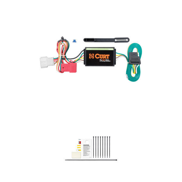 CURT 56215 Vehicle-Side Custom 4-Pin Trailer Wiring Harness, Fits Select Honda Crosstour - CURT