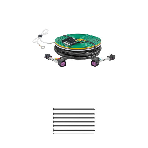 CURT 58936 Custom Towed-Vehicle RV Wiring Harness for Dinghy Towing, Fits Select Chevrolet Sonic - CURT